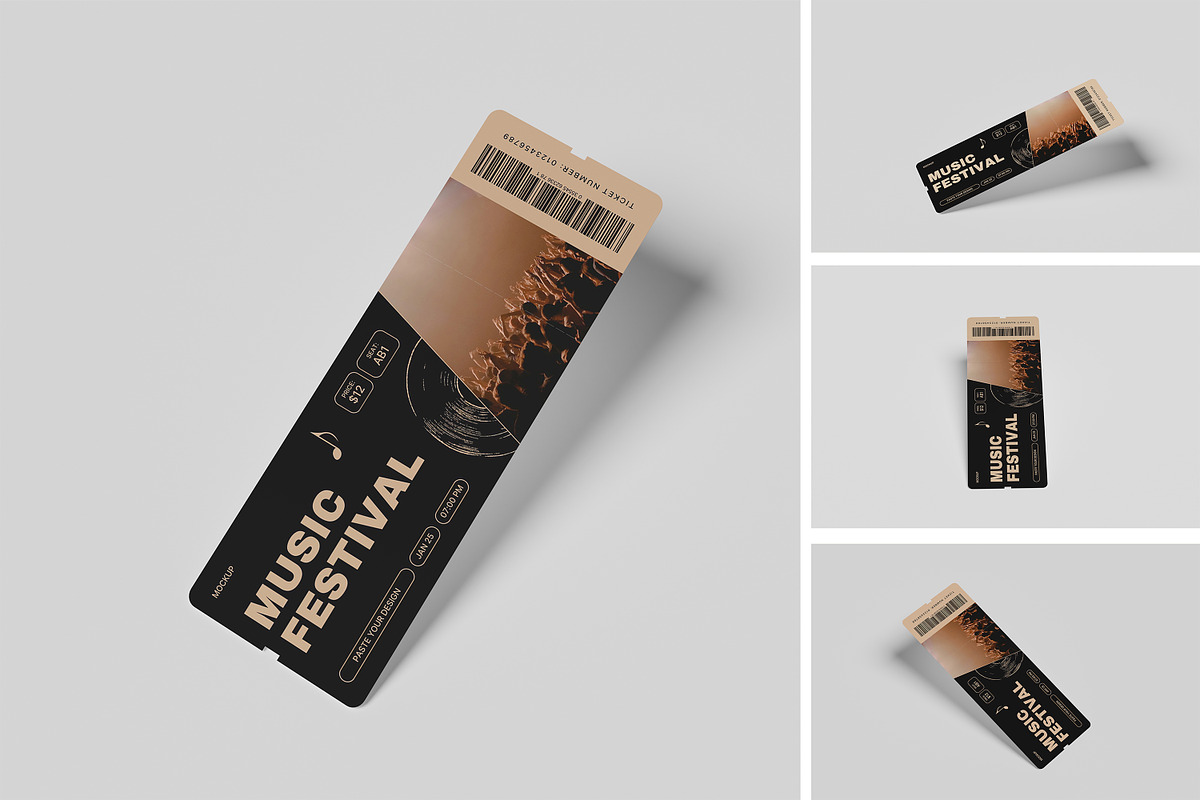 TICKET MOCKUP, a Print Template by kebunmockup (Photo 5 of 5)