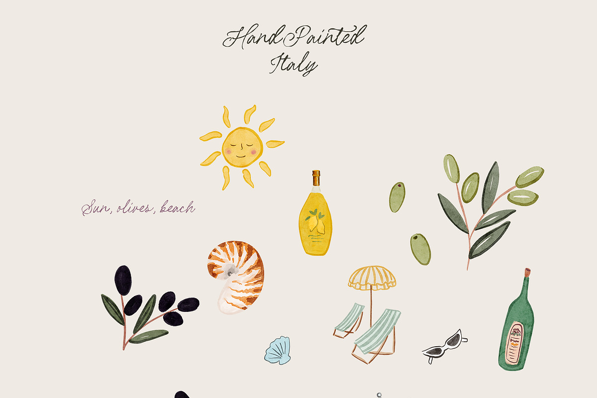 Hand-Painted Italy — Amalfi Whimsy, an Object Graphic by Lana Elanor (Photo 8 of 14)