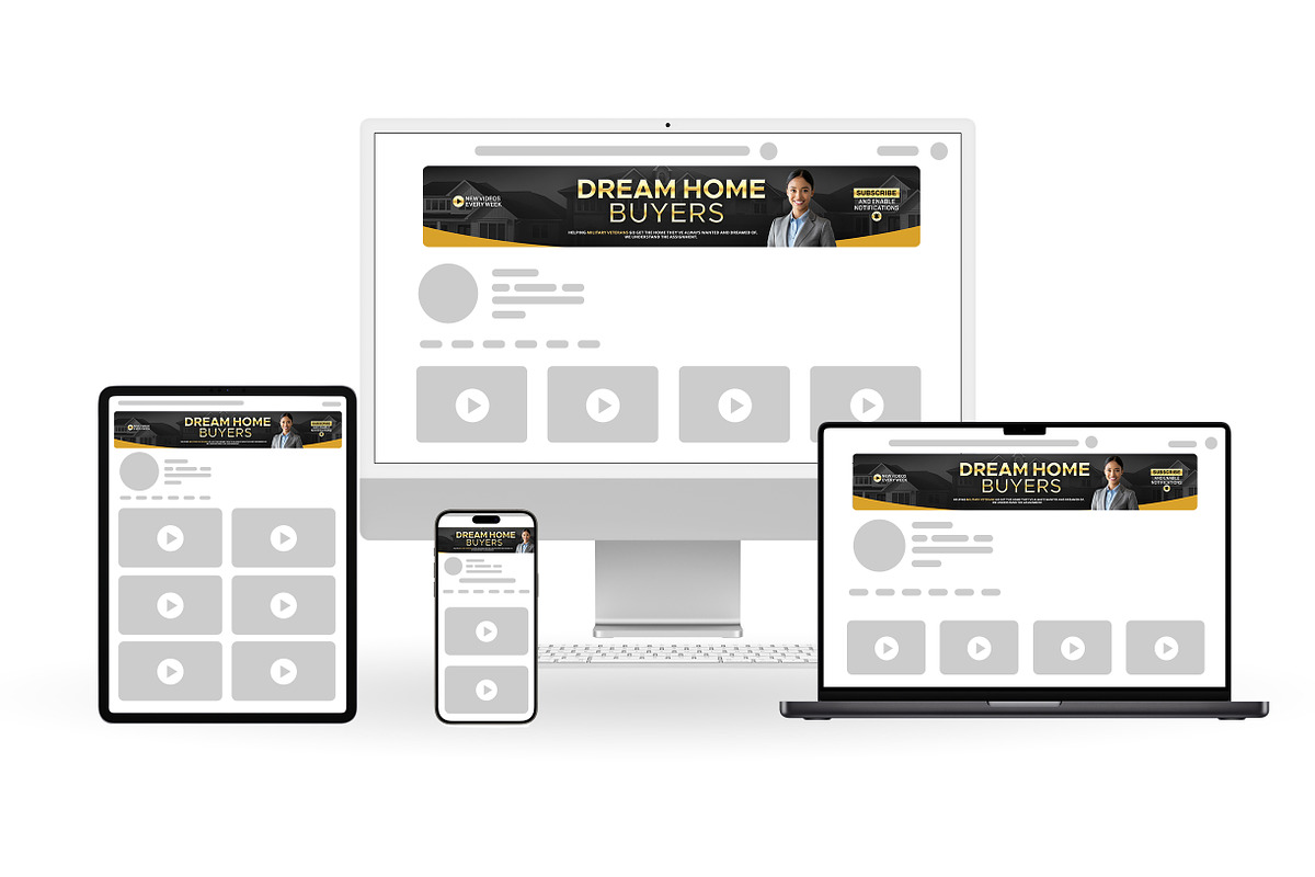 Real Estate Agent YouTube Banner, a Social Media Template by Vaughn Studios (Photo 3 of 5)