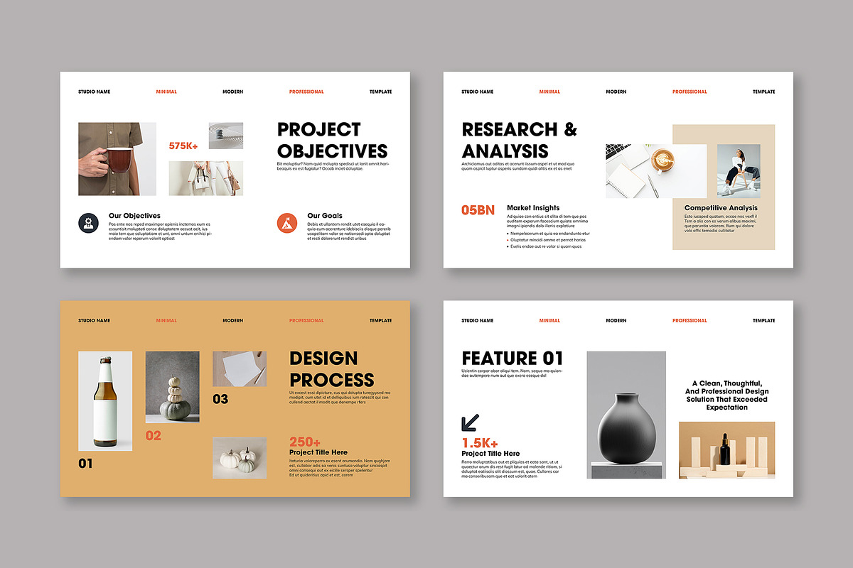 Minimal Project Potfolio Presntation, a Presentation Template by Mighty-Slide (Photo 3 of 4)