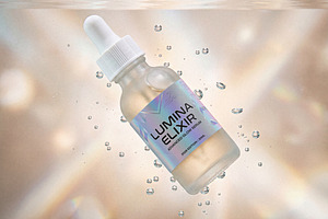 Cosmetic Dropper Bottle Mockup, a Packaging Mockup by Designer Dude