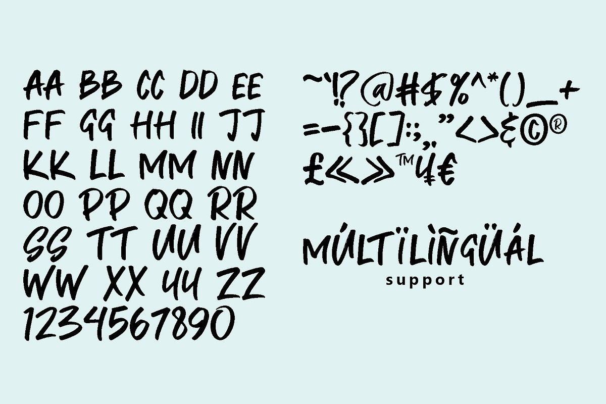 Marker Brush Font, a Sans Serif Font by Yuby Creative (Photo 4 of 5)