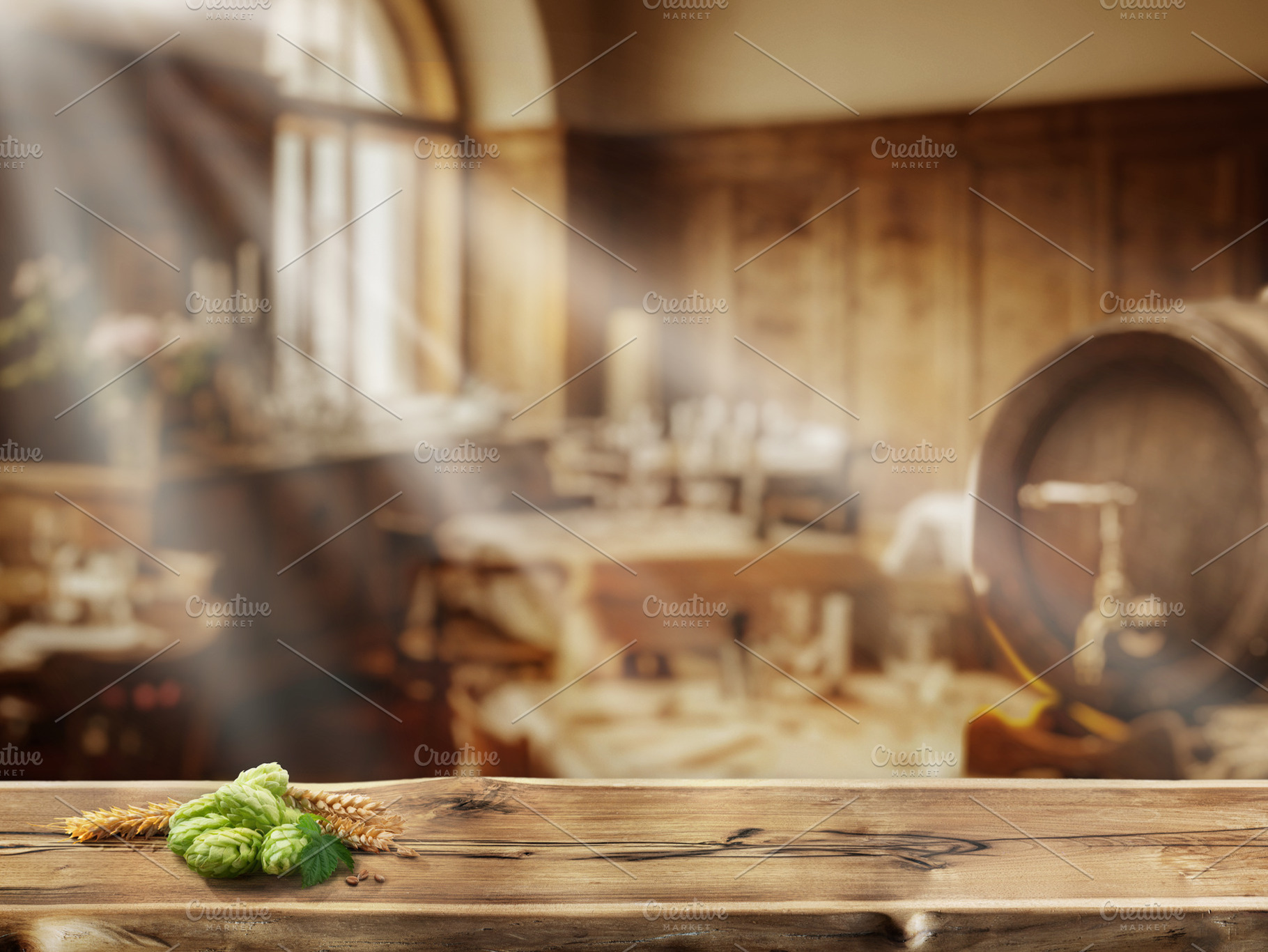 Empty wooden table top, an Architecture Photo by Volff