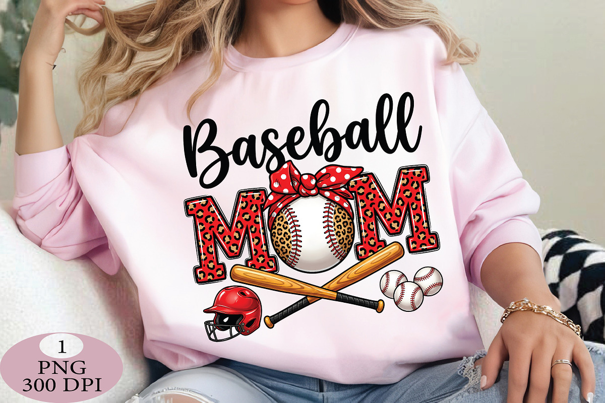 Baseball Mom PNG, an Illustration by Daily.Designs (Photo 3 of 5)