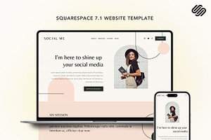 Squarespace 7.1 Website: Social ME