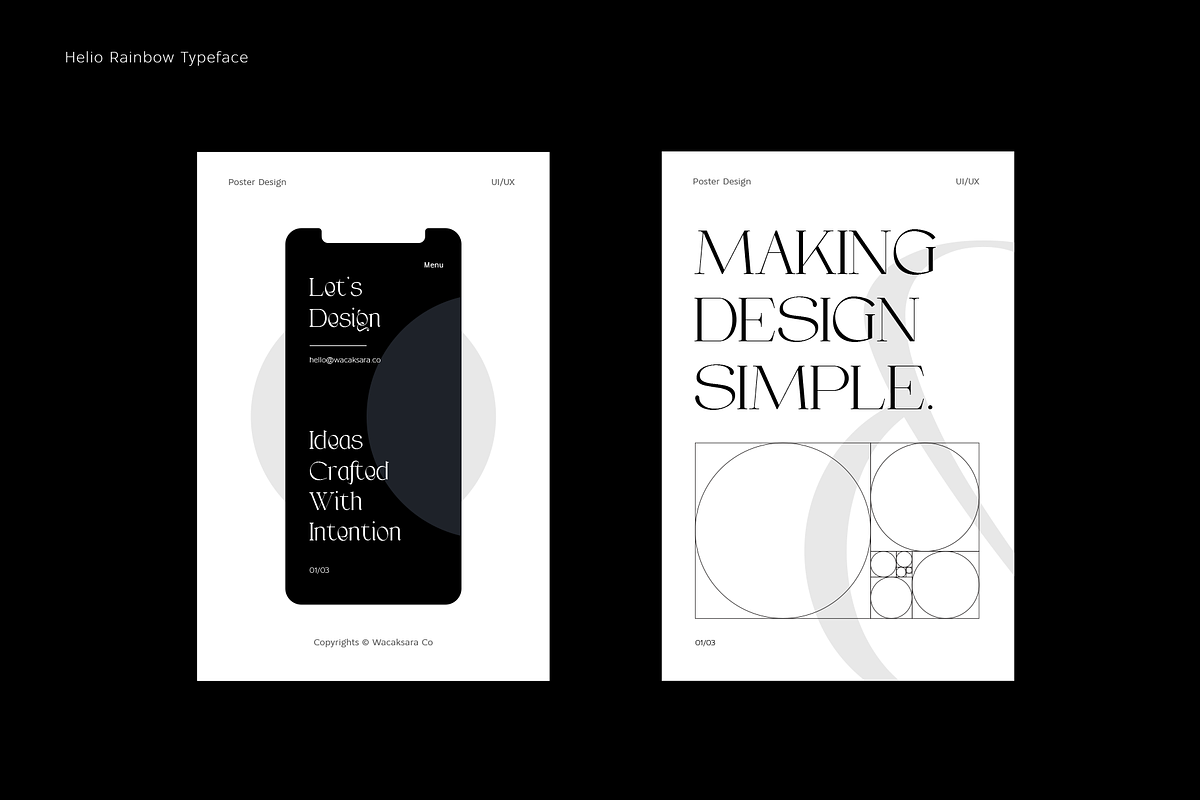 Helio Rainbow - Elegant Serif Font, a Serif Font by Wacaksara Co. (Photo 8 of 9)