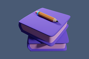 Education 3d Illustration