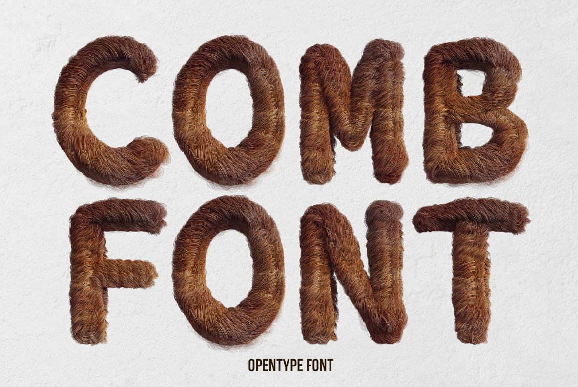 Comb Font, a Font by Handmadefont