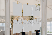 Hanging Seating Chart Cards Mockup, an Advertising Mockup by TatiMockup (Thumbnail 1 of 4)
