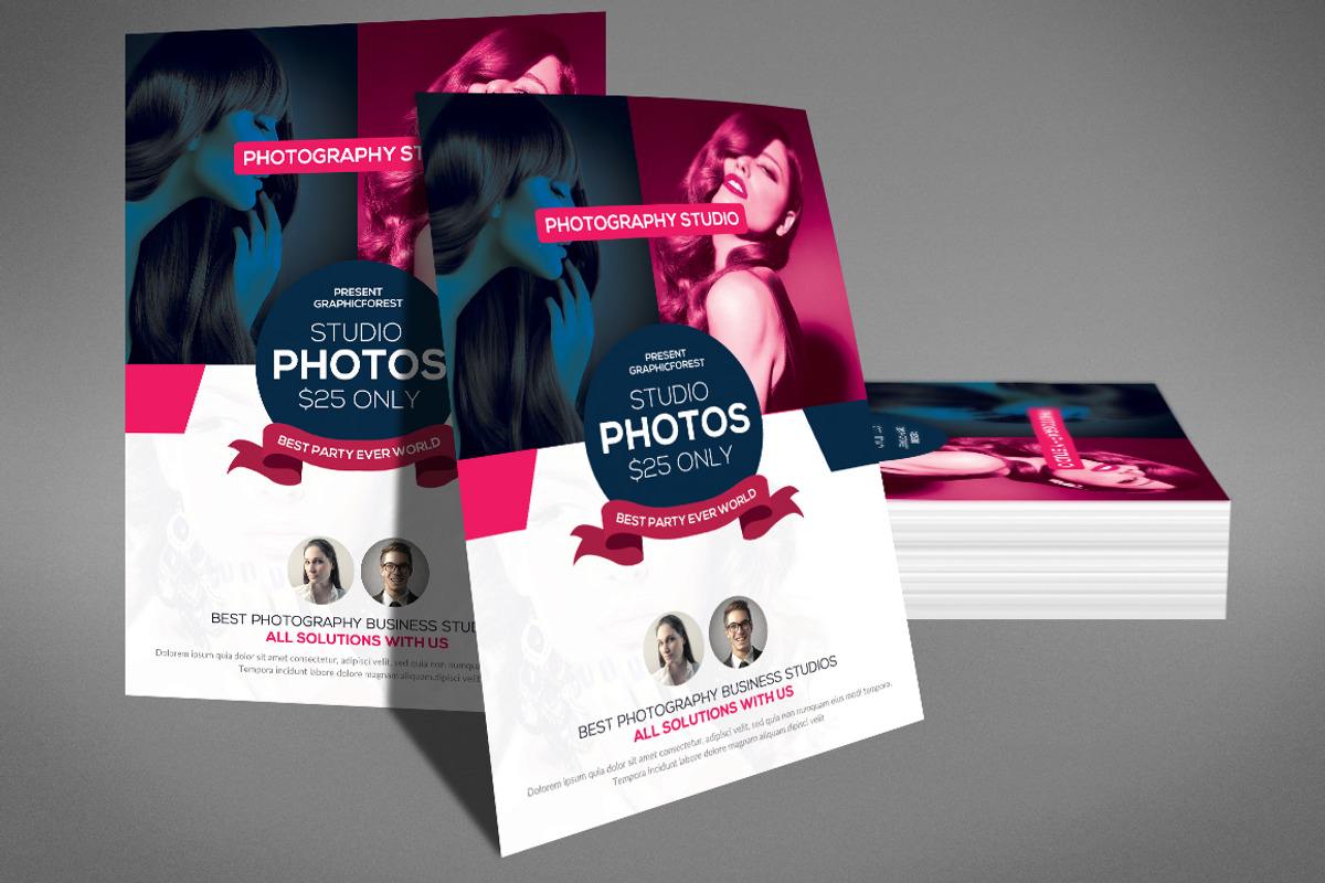 Photo Studio Flyer Template, a Flyer Template by Graphic Templates (Photo 2 of 4)