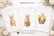Watercolor Easter Bunny PNG Bundle, an Illustration by Artnoy (Thumbnail 6 of 8)