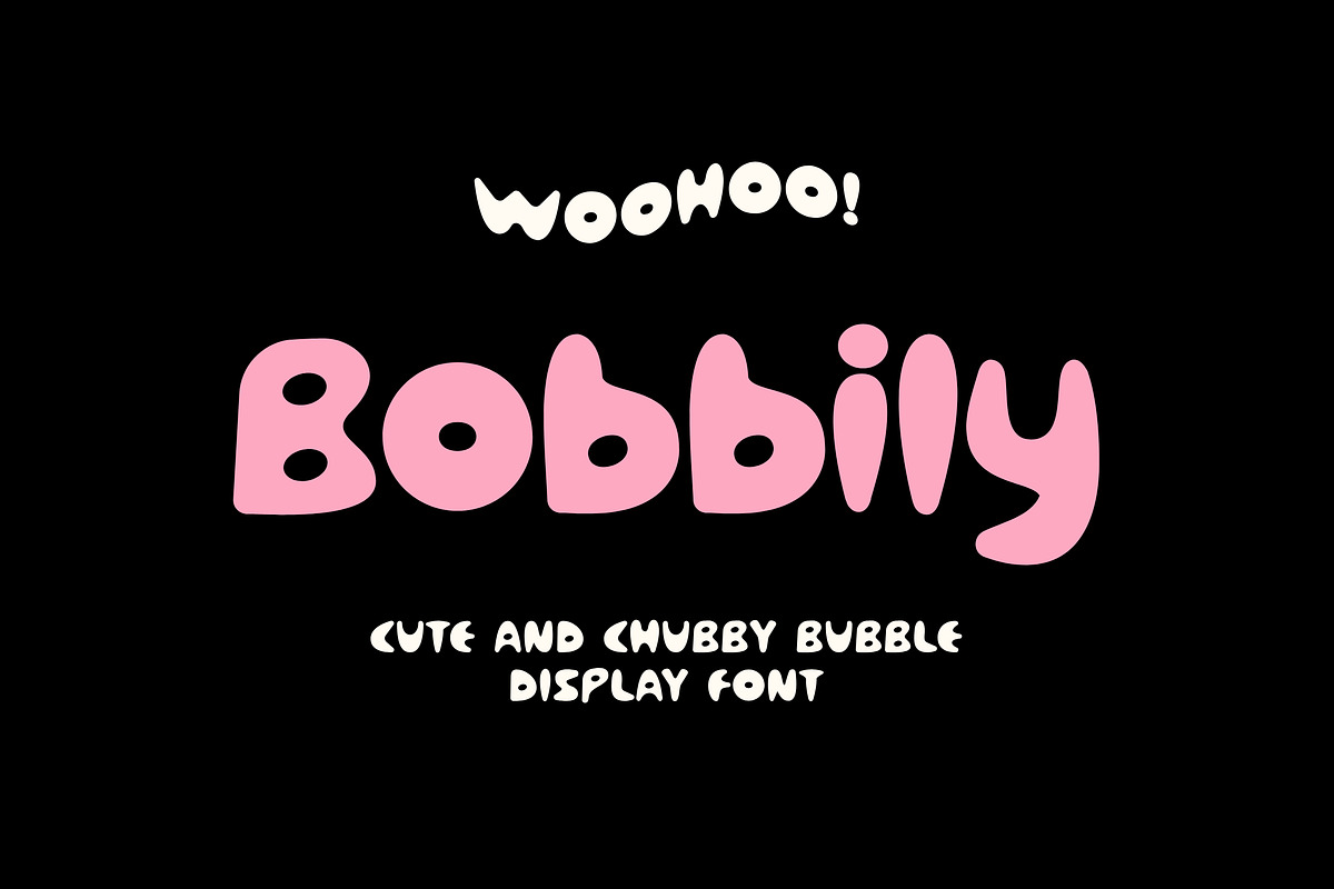 Bobbily Cute Bubble Font, a Handwritten Font by Imoodev (Photo 1 of 8)