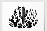 60 Desert Cactus Floral Silhouette, a Seasonal Illustration by Amazin_art (Thumbnail 30 of 34)