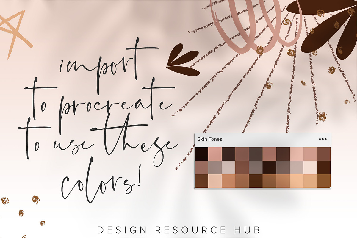 Skintones 2 Procreate Palette, a Palette Add-On by Design Resource Hub (Photo 3 of 3)