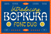 Boprura Psychedelic Font Duo, a Serif Font by AmorfaType (Thumbnail 1 of 9)