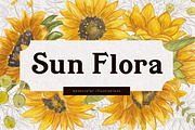 Sunflower Watercolor Illustrations, an Illustration by Fire Spark Studio (Thumbnail 1 of 10)