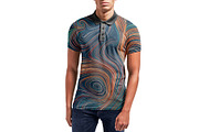 Male Model Polo Shirt Mockup - PSD, a Shirt Mockup by Asylab (Thumbnail 3 of 8)