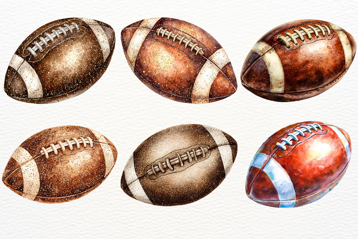 American Football PNG Sports Clipart, a Sport Illustration by SugarCloudStudioArt (Photo 3 of 8)