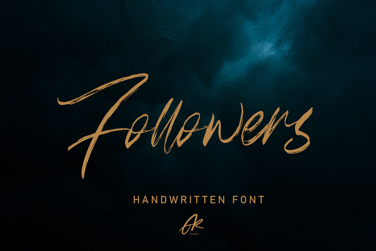Followers - Handwritten Brush Font