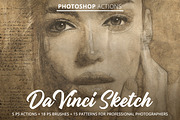 Da Vinci Sketch Action for Photoshop, an Action Add-On by FixThePhoto (Thumbnail 1 of 42)