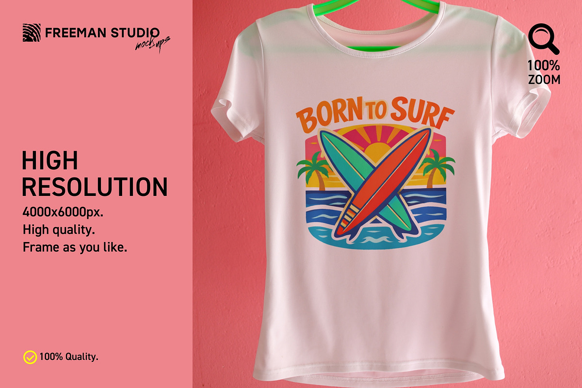 T-Shirt Mockup, a Shirt Mockup by Freeman Studio (Photo 6 of 17)