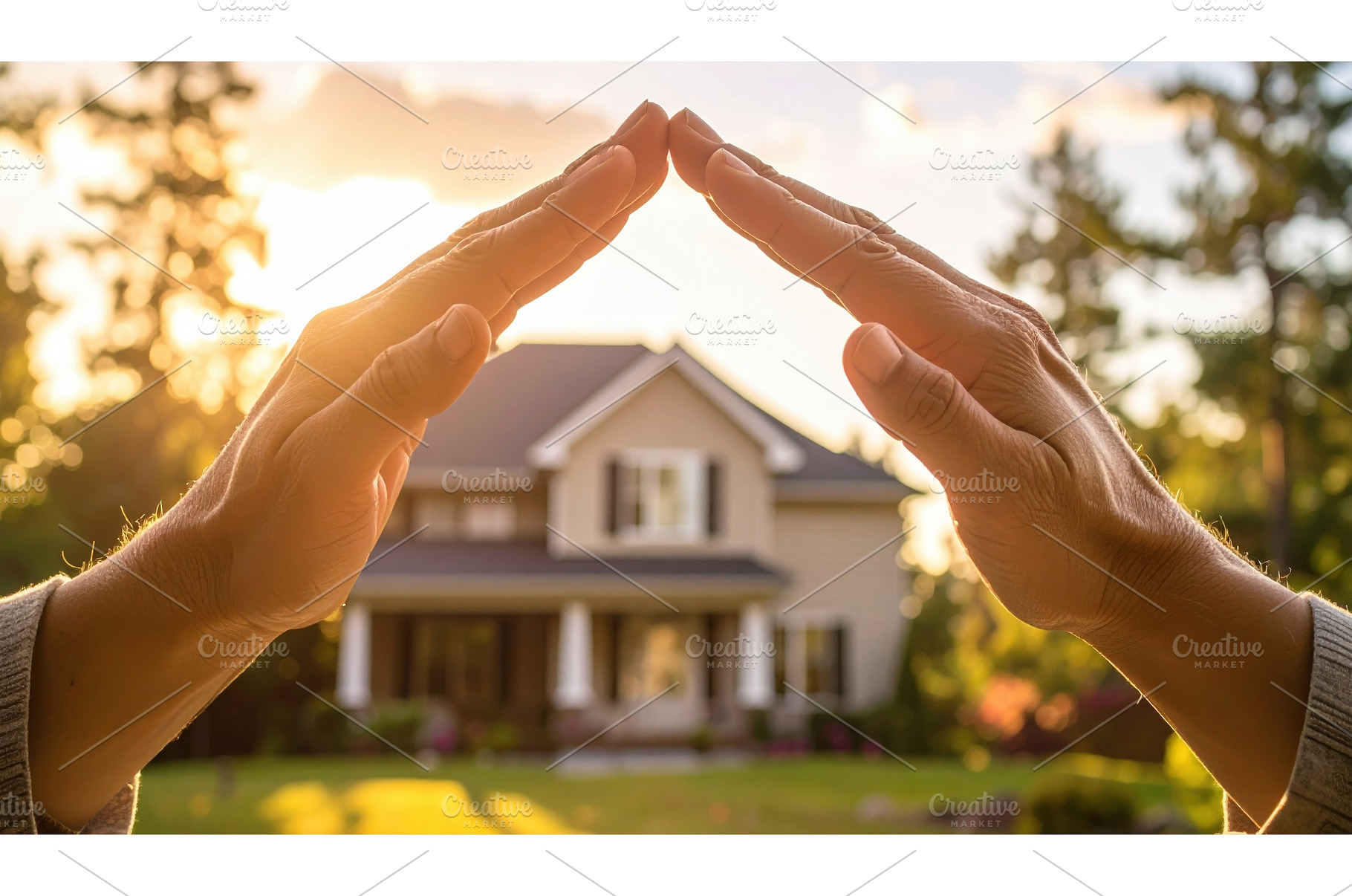 Hands forming a symbolic roof over a, an Architecture Photo by Igor Tichonow
