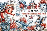 Pastel Undersea Life PNG Clipart, an Animal Illustration by fashionaddict (Thumbnail 1 of 7)