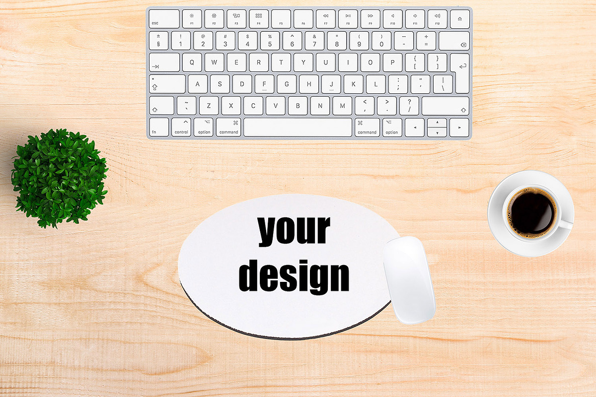 Round Mouse pad Mockup, a Branding & Logo Template by VetalStock (Photo 1 of 3)