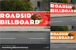 Outdoor Advertising Billboard Mockup, an Advertising Mockup by Permadi Creative