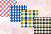 Gingham Pattern Digital Papers Set, a Pattern Graphic by SVGArt (Thumbnail 5 of 9)