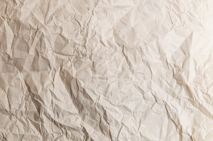 Blank crumpled newspaper