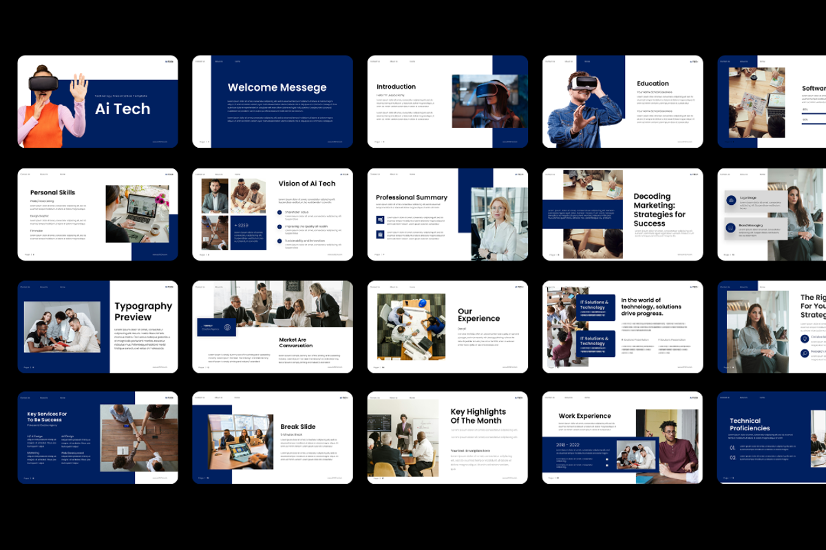 Ai Technology Powerpoint Template, a Presentation Template by Hammad Arif (Photo 2 of 3)
