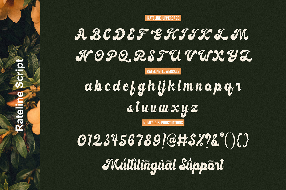 Rateline - Retro Script Font 2 Style, a Script Font by Essentials Studio (Photo 10 of 15)