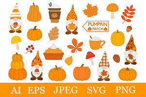 Fall Gnomes. Thanksgiving Gnomes
