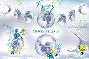Watercolor Fairy Dust Clipart Set, a Person Illustration by ArtCreationsDesign (Thumbnail 6 of 10)