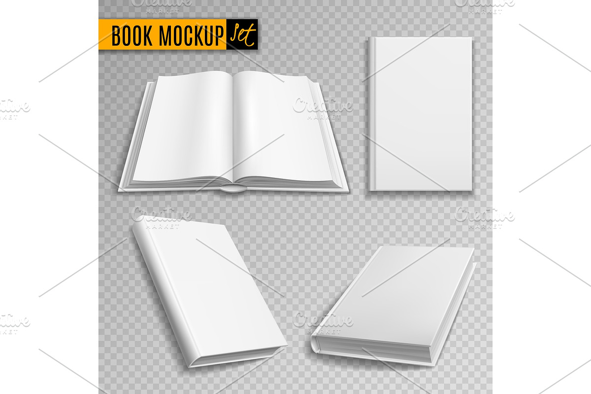 White book mockup. Realistic books, an Object Graphic by YummyBuum