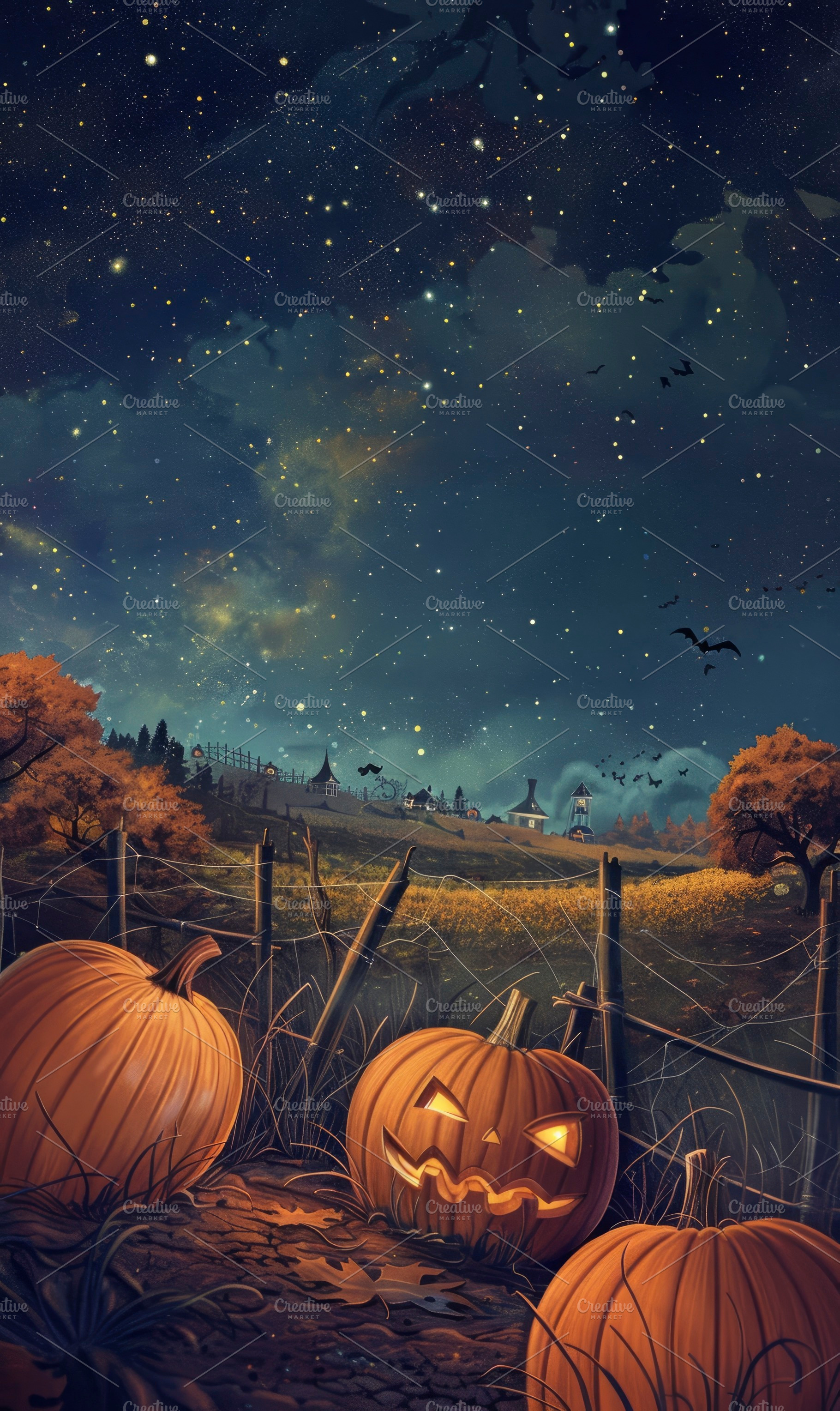 Enchanted Halloween Night , Generate, a Photo by LOGOCREATIVE
