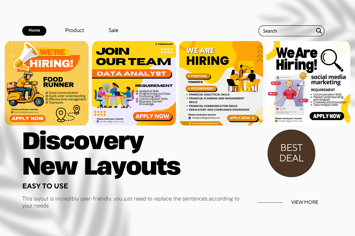 Job Vacancy Canva Layout, a Templates & Theme by Visuallay (Photo 4 of 6)
