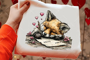 Whimsical Valentine Animal Clipart, an Illustration by OK Design (Thumbnail 5 of 6)