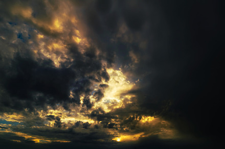 Awesome stormy sunset sky, a Nature Photo by Shootdiem