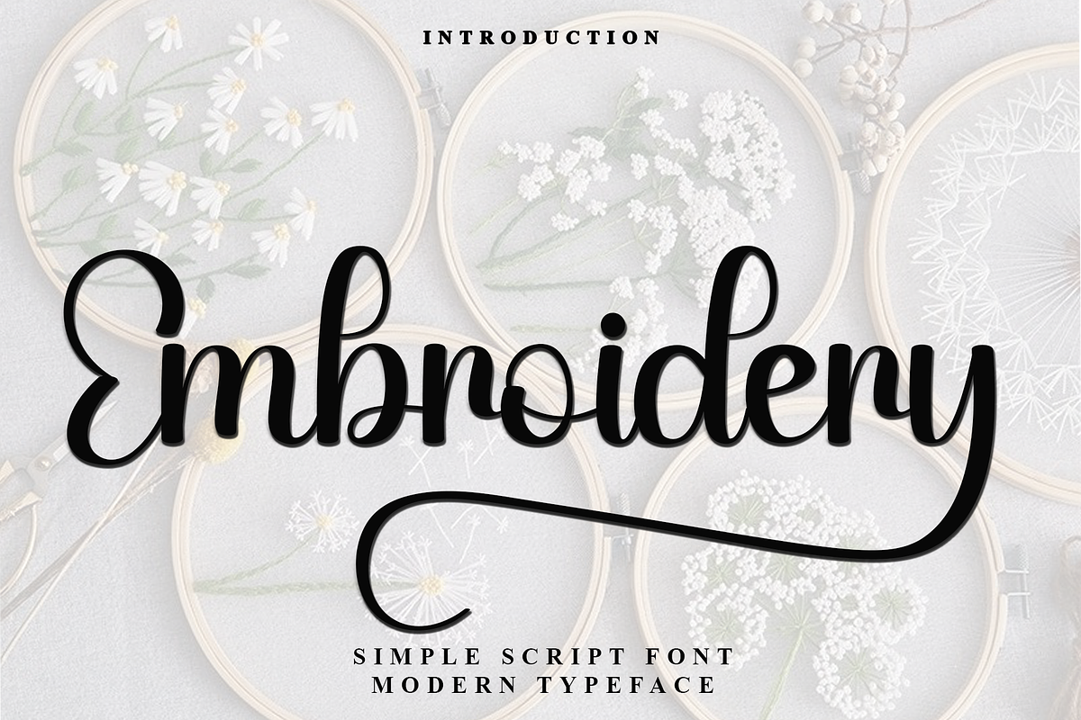 Embroidery, a Handwritten Font by FreshTypeINK (Photo 1 of 8)
