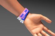 Wristband With Hand Mockup, a Product Mockup by graphicook (Thumbnail 3 of 4)