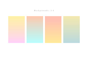 Delicate Gradient Backgrounds