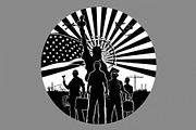 Nation Builder Silhouette Set, an Illustration by yasushie (Thumbnail 11 of 20)