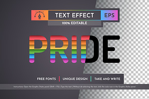 Pride - Editable Text Effect