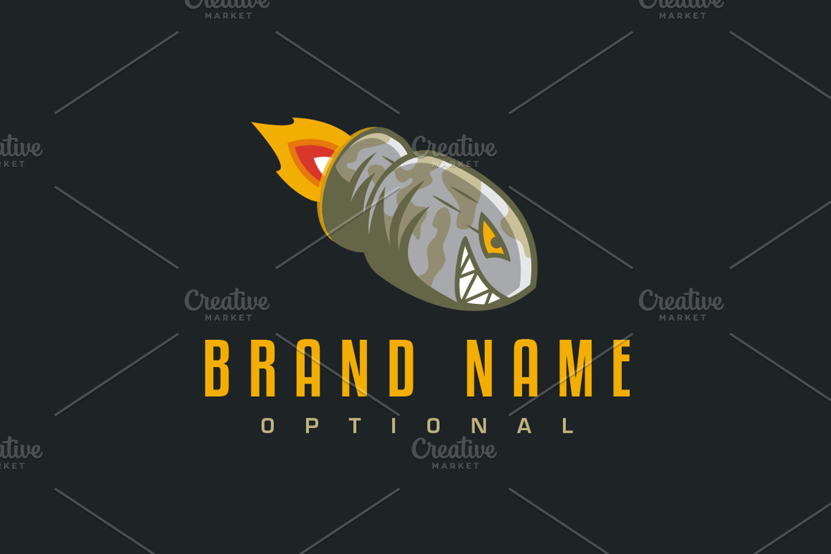 Shark Bullet Logo, a Branding & Logo Template by ARTE MIGUEL (Photo 2 of 3)