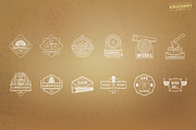 Wood Vector Badges Logo Set, a Branding & Logo Template by Krukowski Graphics (Thumbnail 4 of 6)