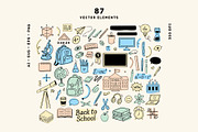 Back to School Line Art Clipart, an Education Illustration by VerAna (Thumbnail 2 of 13)