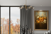 Elegant Gold Floral Halloween Print, a Background Graphic by Floraphoria (Thumbnail 5 of 7)