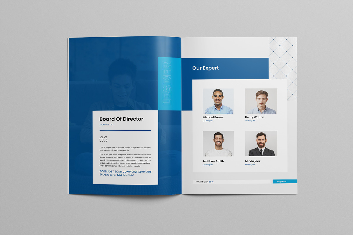 Annual Report, a Brochure Template by KreateTribe (Photo 6 of 11)